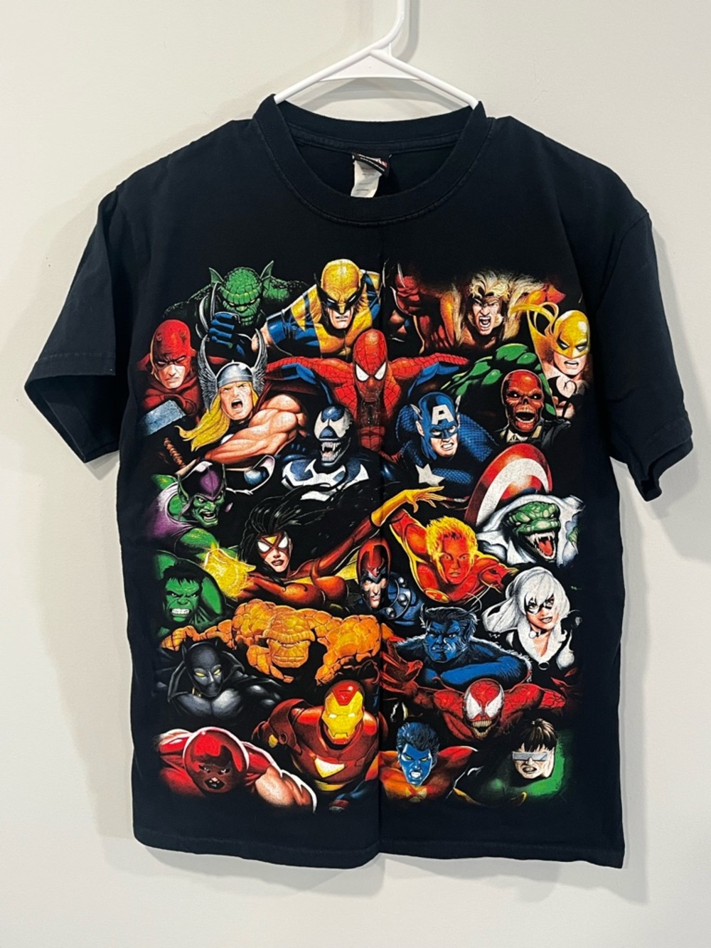 Marvel Superhero Black Graphic Tee
